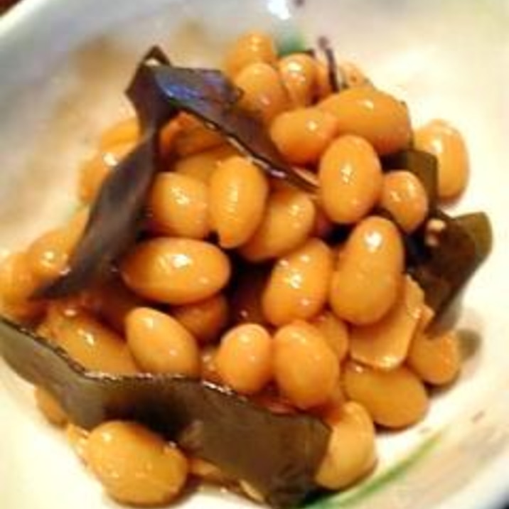 大豆の水煮を使って定番惣菜 大豆の昆布煮 レシピ 作り方 By オクハマモ 楽天レシピ